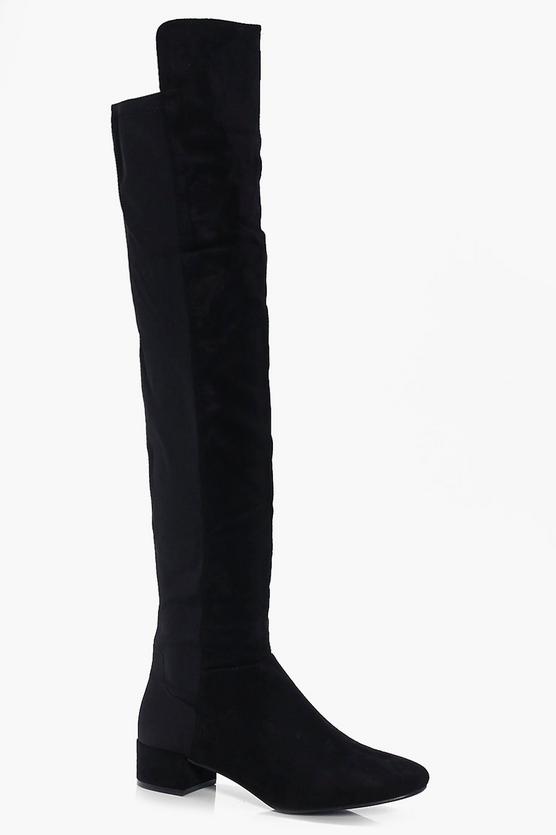 Jess Block Heel Thigh High Boot